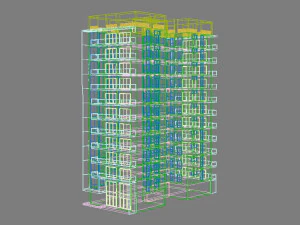 apartment building 13 3D Model