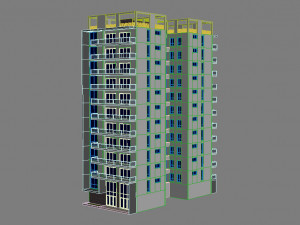 apartment building 13 Model 3D