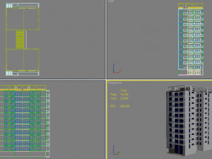 apartment building 13 Model 3D