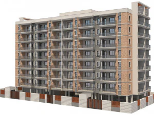 apartment building 14 3D Model