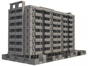 apartment building 14 3D Model