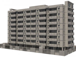 apartment building 14 3D Model
