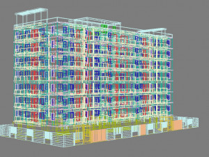 apartment building 14 3D Model