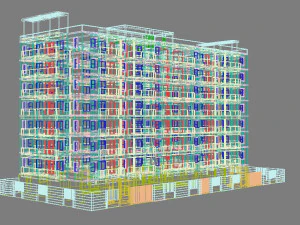 apartment building 14 3D Model