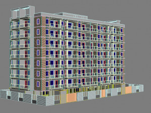apartment building 14 3D Model