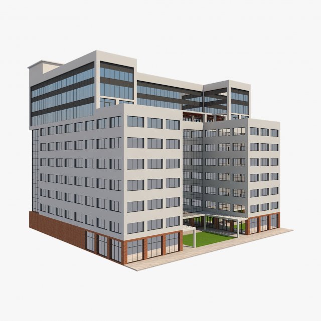 building 4 3D 모델 .c4d .max .obj .3ds .fbx .stl .blend 