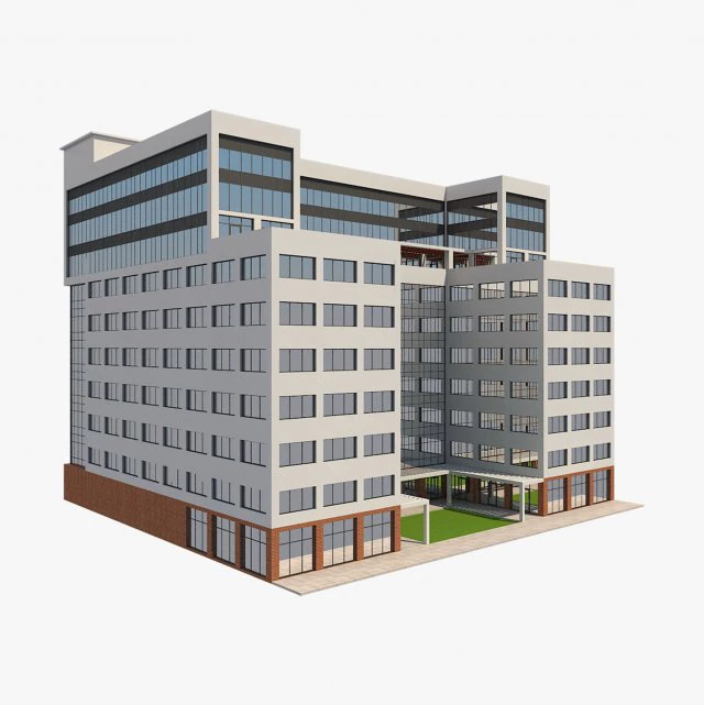 building 4 3D Model .c4d .max .obj .3ds .fbx .stl .blend