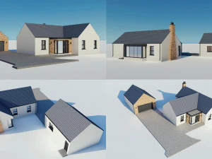 modern house 11 3D Model