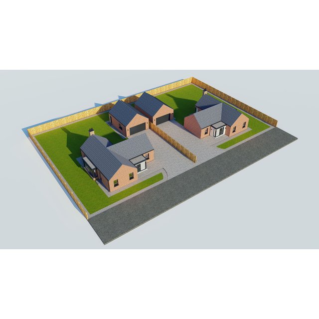 single family house 1 3D मॉडल .c4d .max .obj .3ds .fbx .stl .blend 