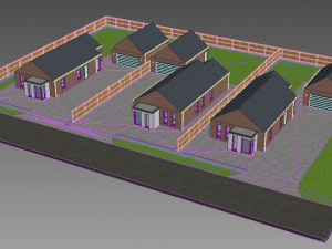 single family houses 2 3D Model