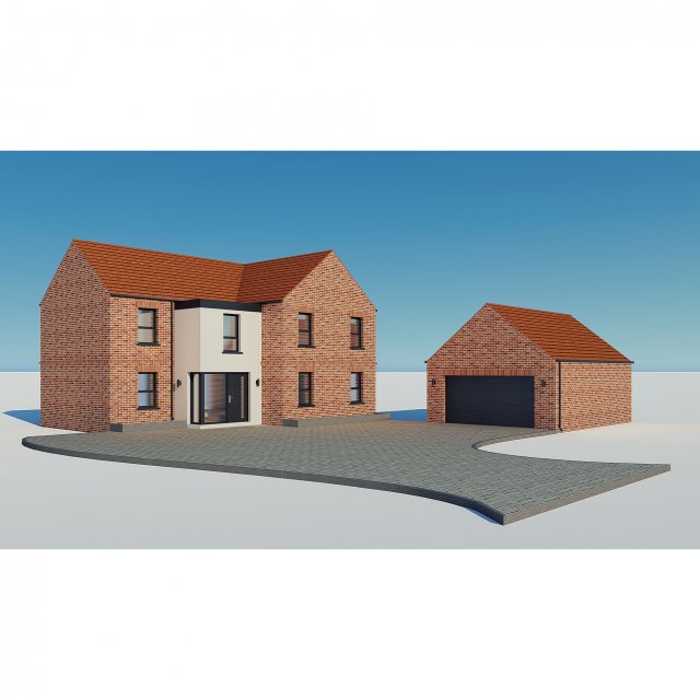 brick house 3 Modelo 3D .c4d .max .obj .3ds .fbx .stl .blend 