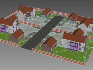 duplex houses 1 3Dモデル