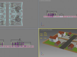 duplex houses 1 3Dモデル