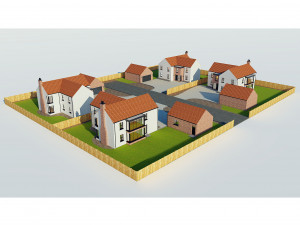duplex houses 1 3D 모델