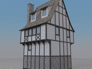 medieval house 1 3D Model