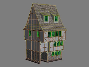 medieval house 1 3D Model