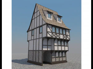 casa medieval 1 Modelo 3D