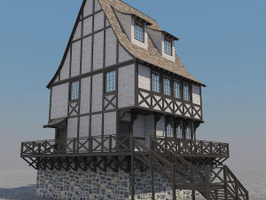 medieval house 5 3D Model