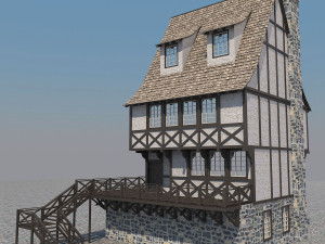 medieval house 5 3D Model