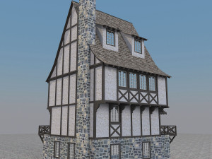 medieval house 5 3D Model