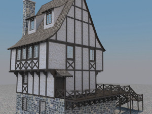medieval house 5 3D Model