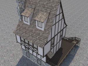 medieval house 5 3D Model