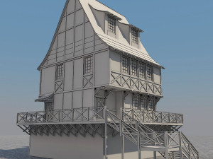medieval house 5 3D Model