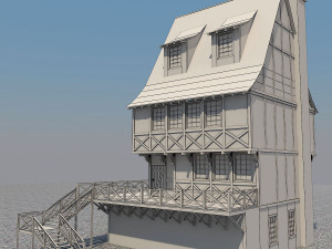 medieval house 5 3D Model