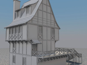 medieval house 5 3D Model