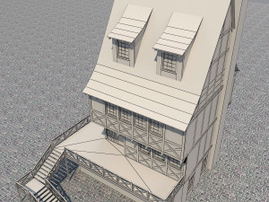 medieval house 5 3D Model