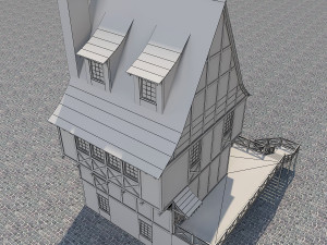 medieval house 5 3D Model