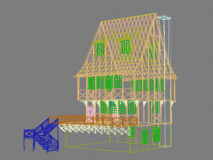 medieval house 5 3D Model