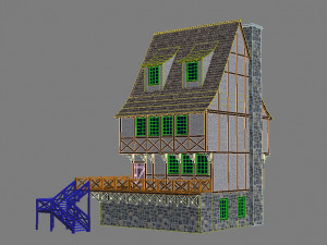 medieval house 5 3D Model