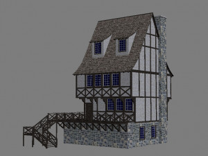 medieval house 5 3D Model