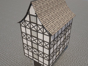 medieval house 2 Model 3D