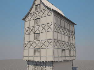 medieval house 2 Model 3D