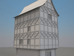 medieval house 2 Model 3D