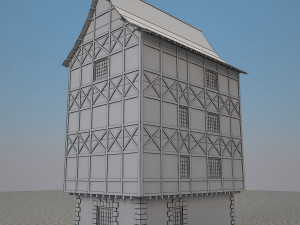medieval house 2 Model 3D