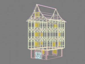 medieval house 2 Model 3D