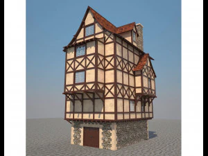casa medieval 6 Modelo 3D