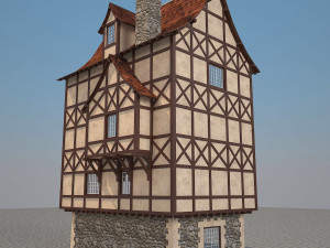 medieval house 6 3D Model