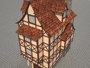 medieval house 6 3D Model