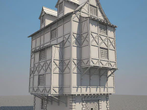 medieval house 6 3D Model