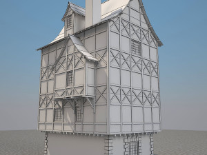 medieval house 6 3D Model