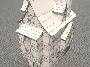 medieval house 6 3D Model