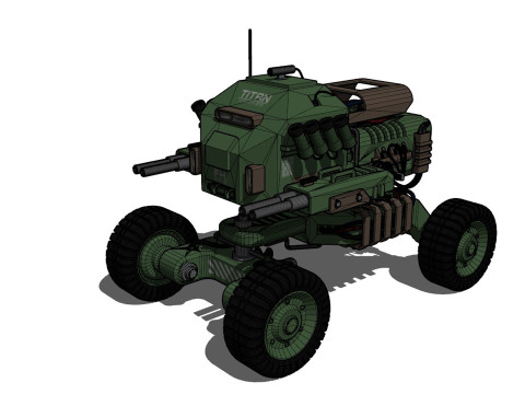 UGV Concept-1-Green 3D Model