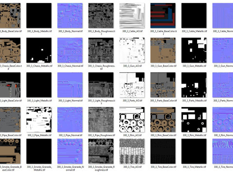 Concepto UGV1Desierto Modelo 3D
