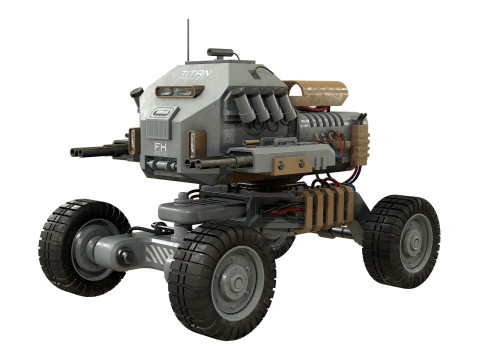 UGV Concept1Grey 3D Model