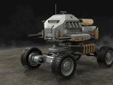 UGV Concept1Grey Modello 3D