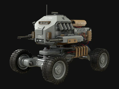 UGV Concept1Grey Modello 3D